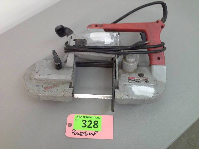 lot 328 image: Milwaukee Portable Band Saw