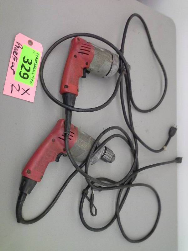 lot 329 image: (2) Milwaukee 38 Hole Shooter Drills