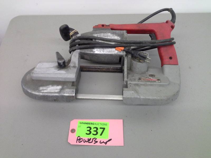 lot 337 image: Milwaukee Portable Band Saw