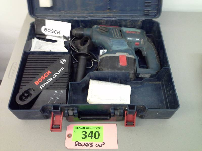lot 340 image: Bosch 11524 Cordless Rotary Hammer