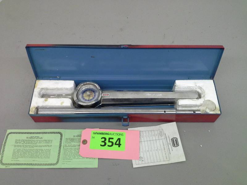 lot 354 image: Utica Dial Indicating Torque Wrench