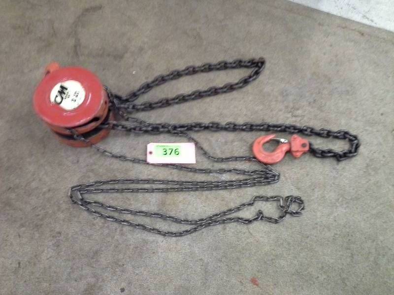 lot 376 image: CM Series 622 12 2 Ton Hoist