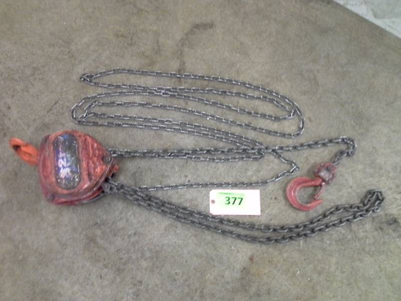 lot 377 image: Jet 10 2 Ton Hoist