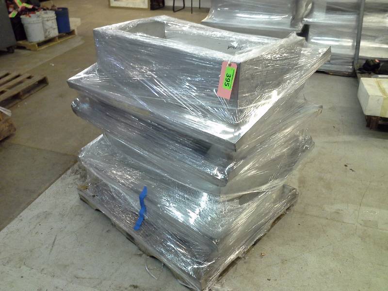 lot 395 image: (4) Blueprinting Tables 50x38x15
