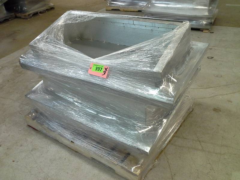 lot 397 image: (3) Blueprinting Tables 50x38x15