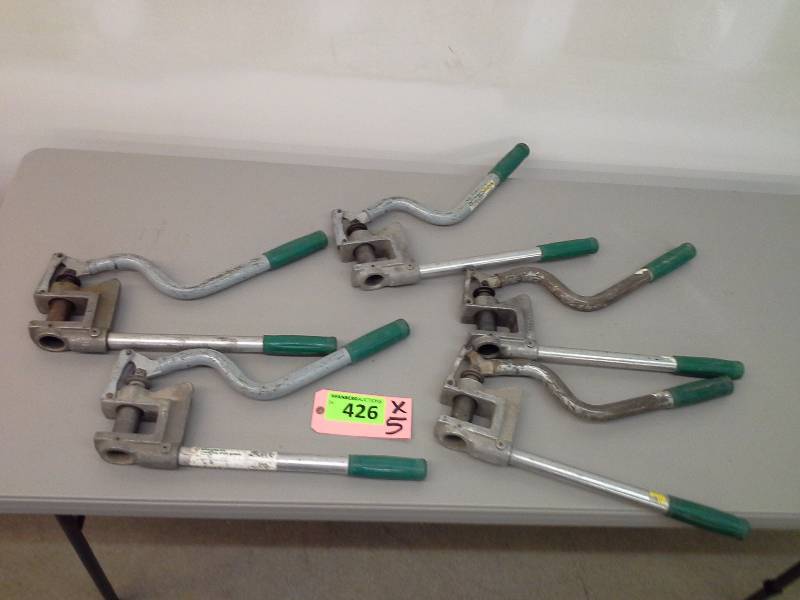lot 426 image: (5) Greenlee 710 Metal Stud Punch
