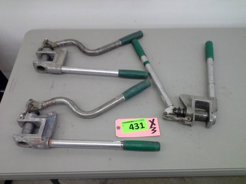 lot 431 image: (3) Greenlee 710 Metal Stud Punch