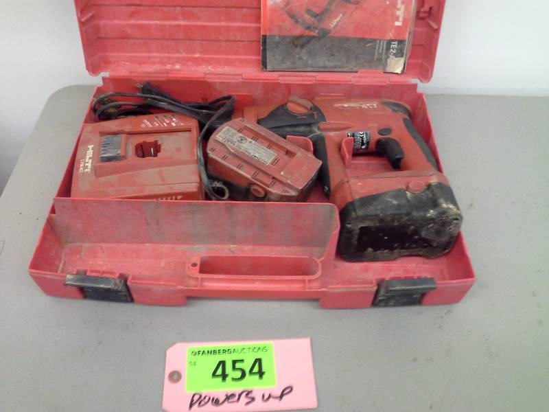 lot 454 image: Hilti TE 2-A Cordless Rotary Hammer