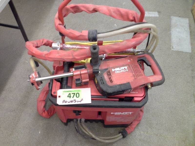 lot 470 image: Hilti DDEC-1 Diamond Coring Tool and DD-REC 1 Water Recycling Tool
