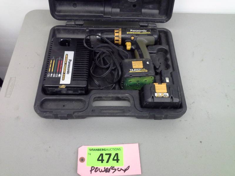 lot 474 image: Panasonic 15.6 Volt Cordless Drill