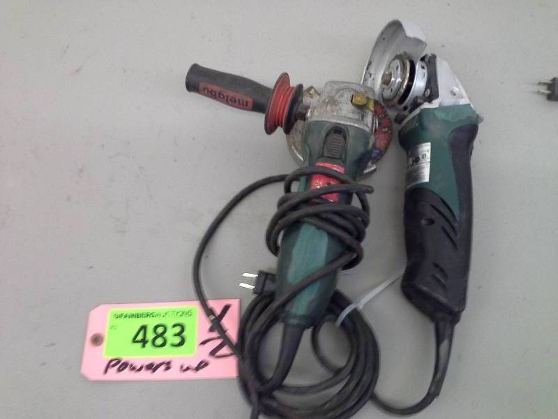 lot 483 image: (2) Metabo Grinders