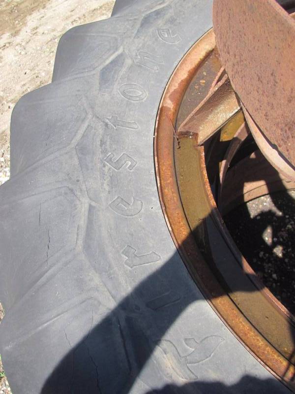 lot 13 image: 16.9-38 Firestone Tractor Tire Duals