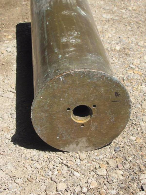 lot 19 image: Brass Artillery Shell Casing #1