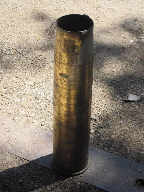 lot 20 image: Brass Artillery Shell Casing #2