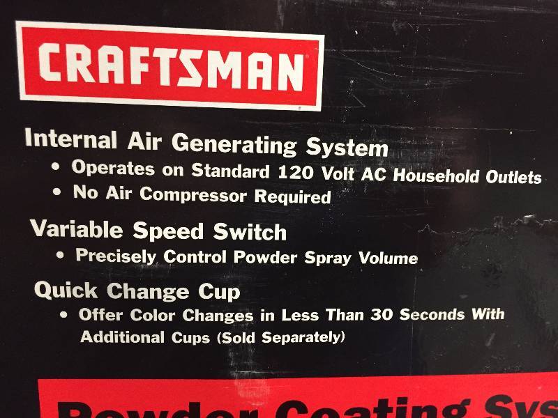 lot 10 image: CRAFTSMAN POWDER COATING SYSTEM