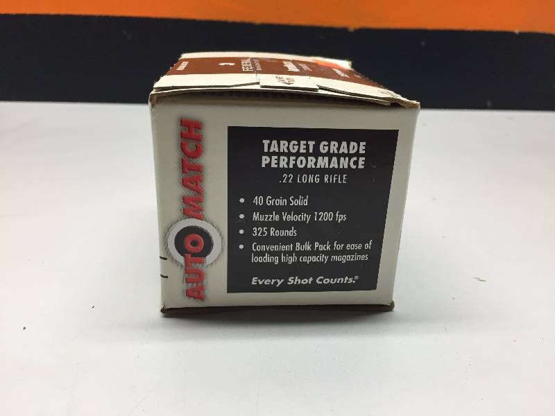 lot 35 image: FEDERAL .22 SHELLS 325 RDS