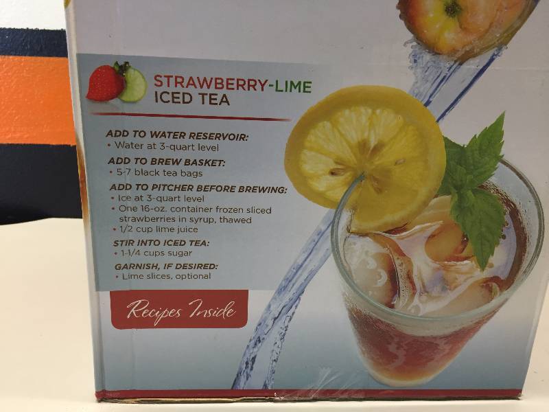 lot 25 image: MR COFFEE ICED TEA MAKER 3 QT