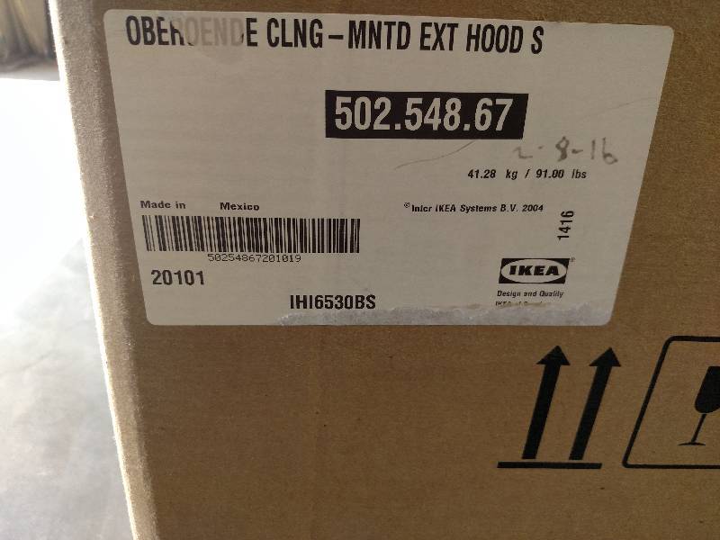 Ikea Model IHI6530BS Stainless Stee...