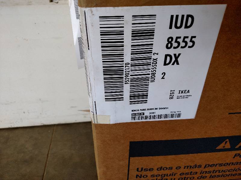 Ikea Model IUD8555DX2 Stainless Ste...