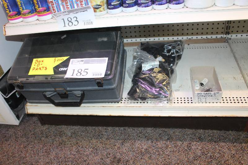 lot 185 image: Lot of Aquarium Equipment Including Box-O-Parts, And More