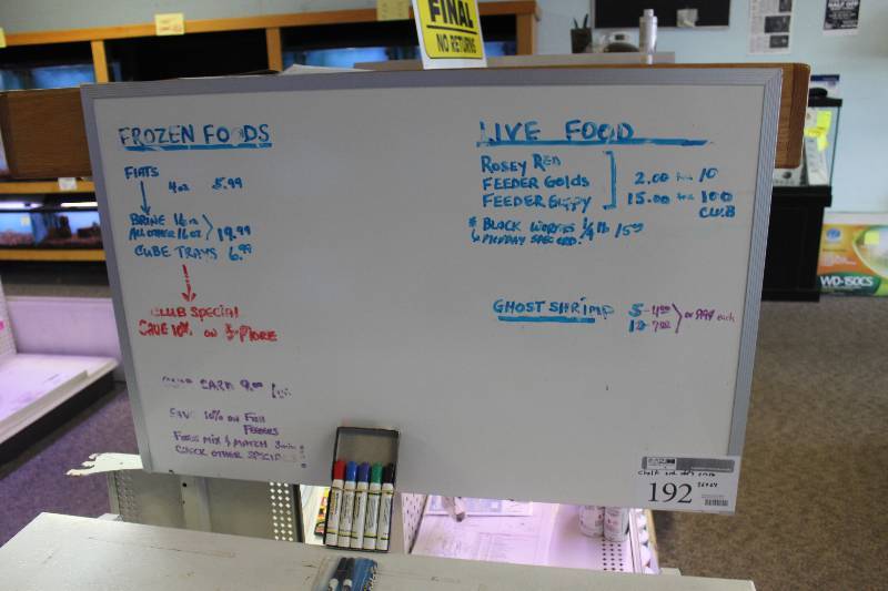 lot 192 image: Chalk & Dry Erase Board w Markers