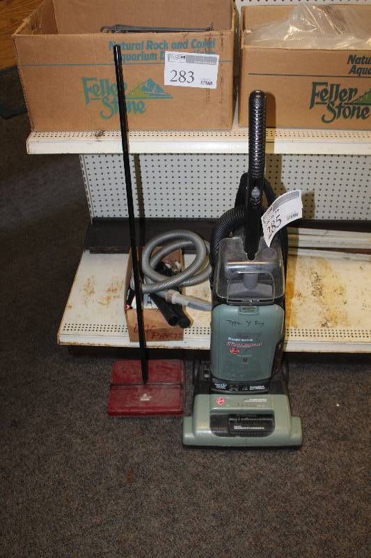 lot 285 image: Lot of Cleaning Equipment Including Bissell Floor Sweep, Hoover 12A Vacuum