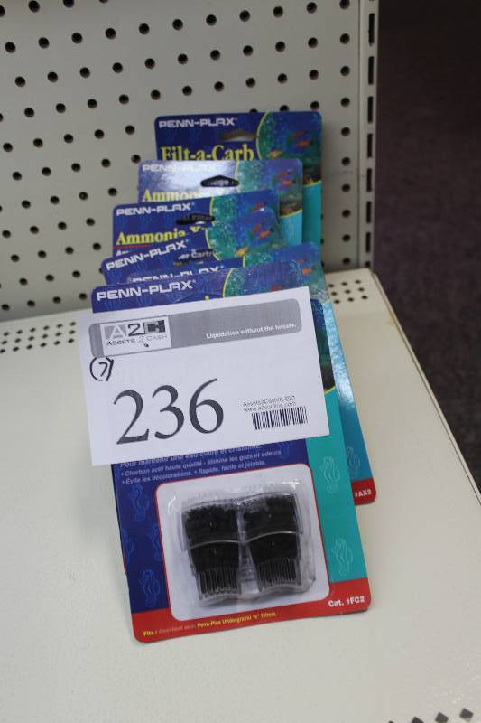 lot 236 image: Lot of (7) Aquarium Filter Cartridges