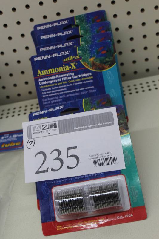 lot 235 image: Lot of (7) Aquarium Filter Cartridges