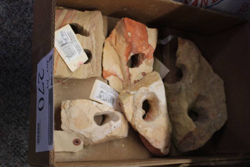 lot 270 image: Box Lot of Large Mixed Aquarium Rocks
