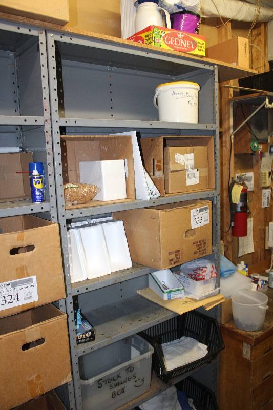 lot 323 image: Heavy Duty Industrial Shelf