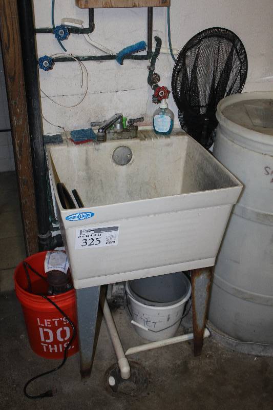lot 325 image: Utility Sink and Chicago Faucet