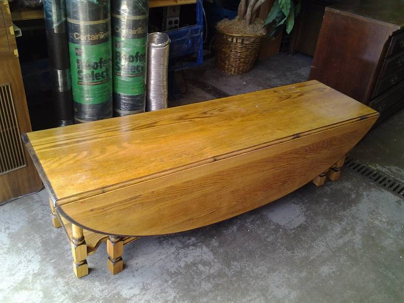 Oak Gate Leg Coffee Table 64x18x18