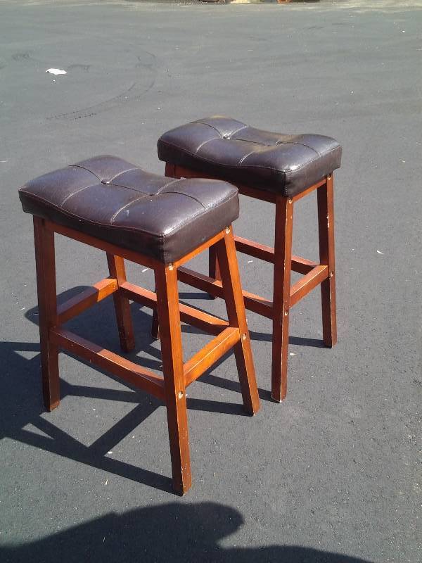 Pair Of Bar Stools (25 Inch Seat Height)