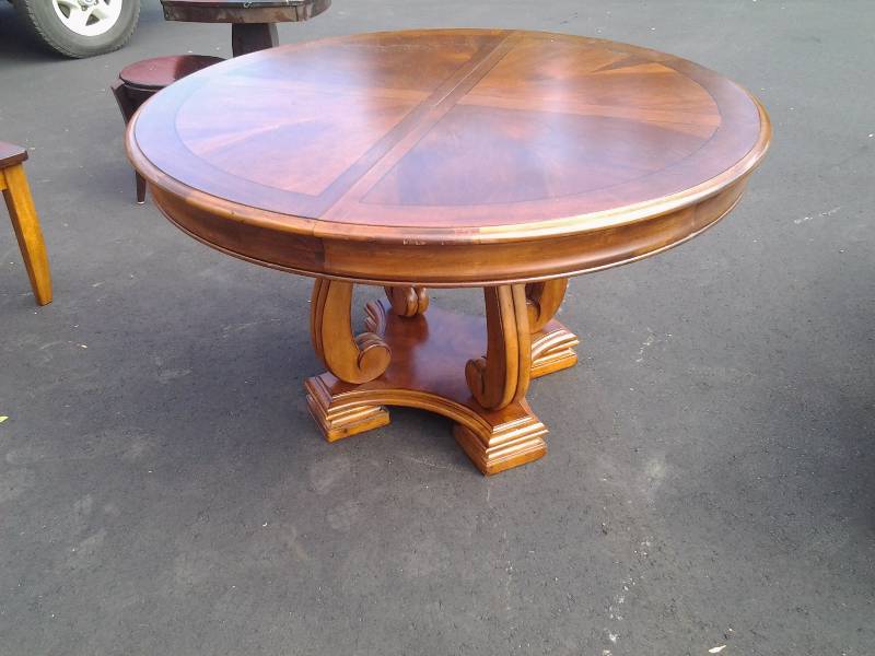 Stanley 52 Inch Dining Table With 20 Inch Leaf