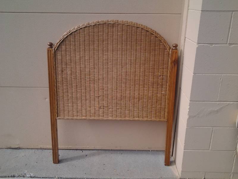 Twin Size Wicker Head Board