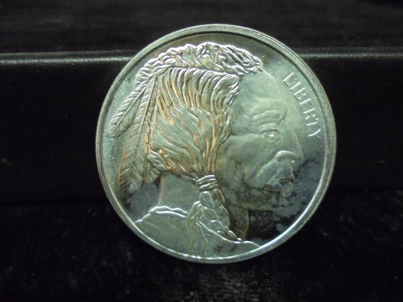 1 Troy Oz .999 Silver - Round Native AmericanBuffalo