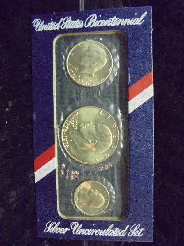 US Bicentennial SILVER Uncirculated Coin Set