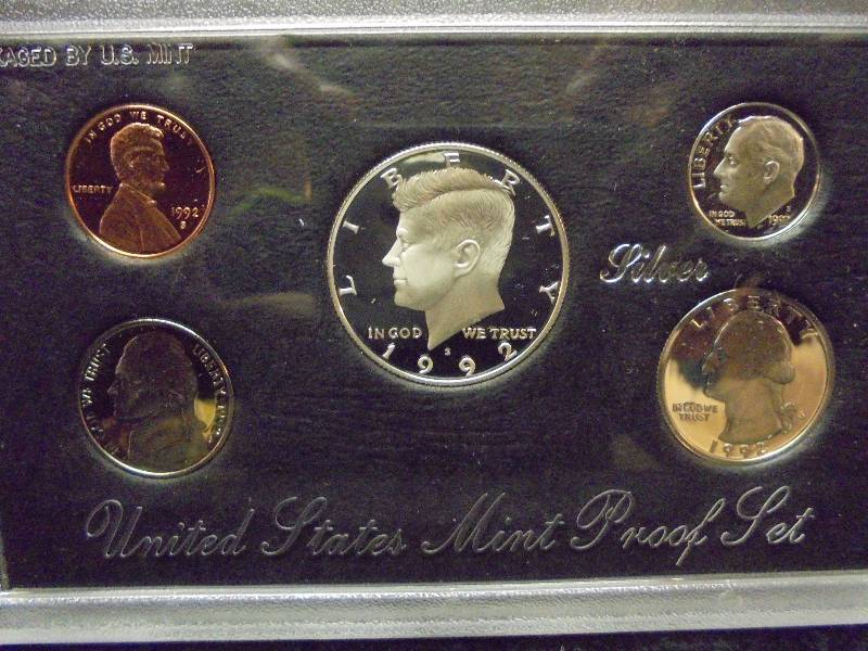 1992 US Mint SILVER Proof Set