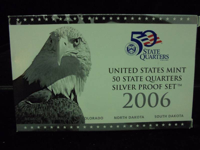 2006 US Mint 50 State Quarters SILVER Proof Set