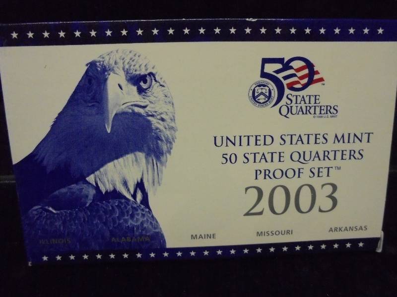 2003 US Mint 50 State Quarters Proof Set