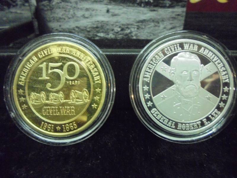 American Civil War 150th Anniversary Commemorative Coins, Pouch, Misc