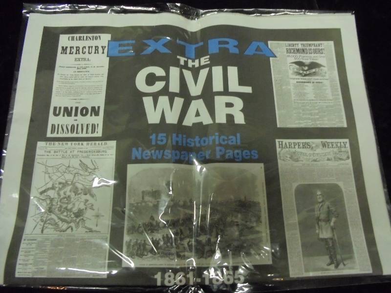 Civil War 15 Historical Newspaper Pages (replicas)