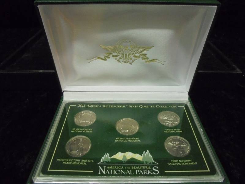 2013 America the Beautiful State Quarter Collection - National Parks in Case