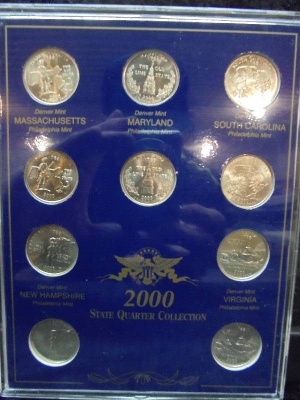 2000 State Quarter Collection in Case