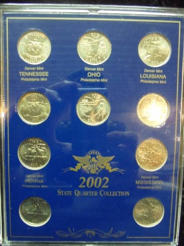 2002 State Quarter Collection in Case