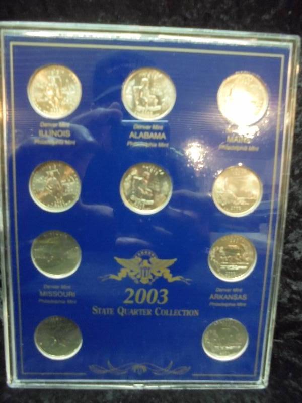 2003 State Quarter Collection in Case