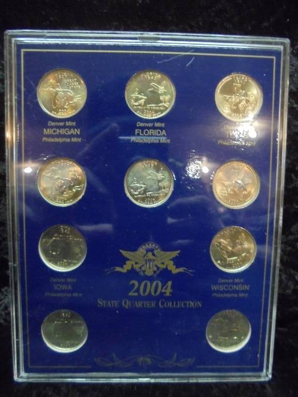 2004 State Quarter Collection in Case