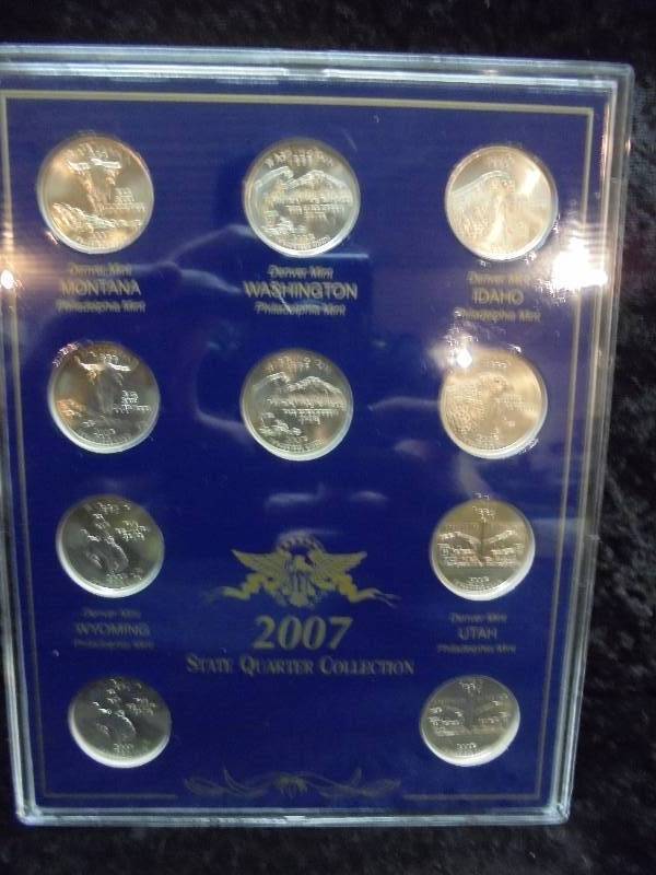 2007 State Quarter Collection in Case