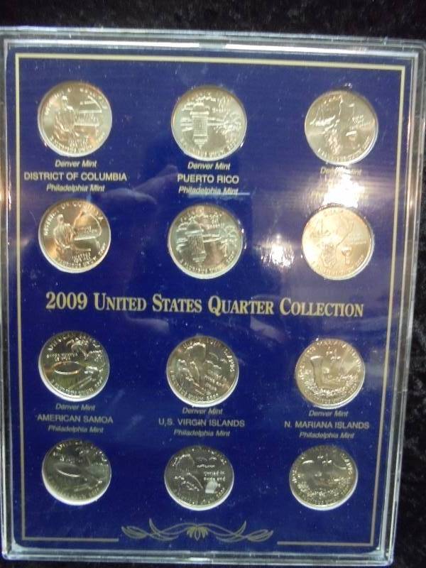 2009 State Quarter Collection in Case