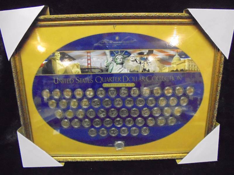 Framed US State Quarter Collection - Philadelphia